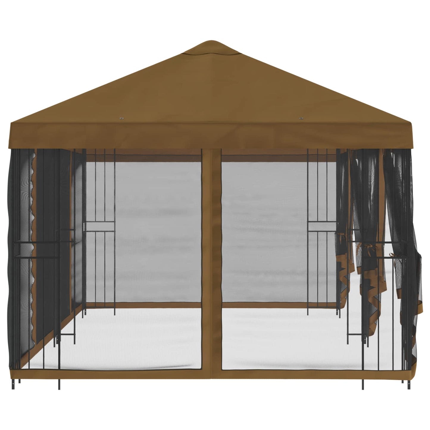 vidaXL 6 x 3 m Taupe Polyester and Steel 190 gsm