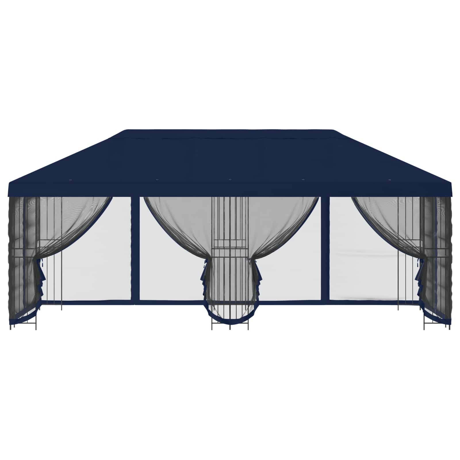 vidaXL 6 x 3 m Blue Polyester and Steel 190 gsm