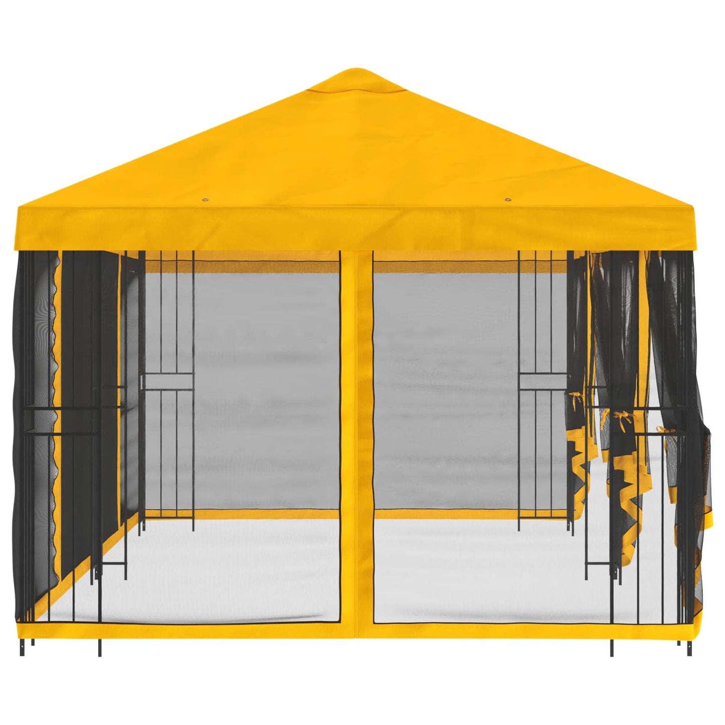vidaXL 6 x 3 m Yellow Polyester and Steel 190 gsm