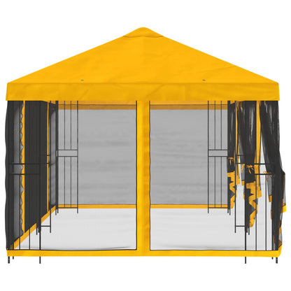 vidaXL 6 x 3 m Yellow Polyester and Steel 190 gsm
