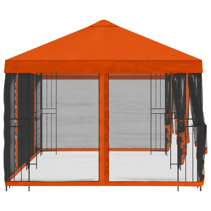 vidaXL 6 x 3 m Orange Polyester and Steel 190 gsm