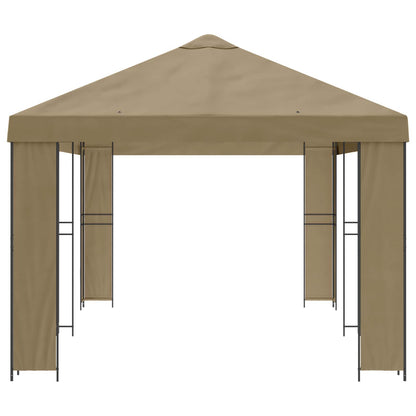 vidaXL Garden Gazebo 6 x 3 m Beige Polyester and Steel 190 gsm - 62802