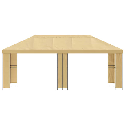 vidaXL Garden Gazebo 6 x 3 m Cream Polyester and Steel 190 gsm - 62804