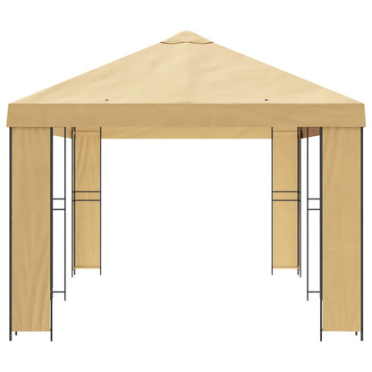 vidaXL Garden Gazebo 6 x 3 m Cream Polyester and Steel 190 gsm - 62804