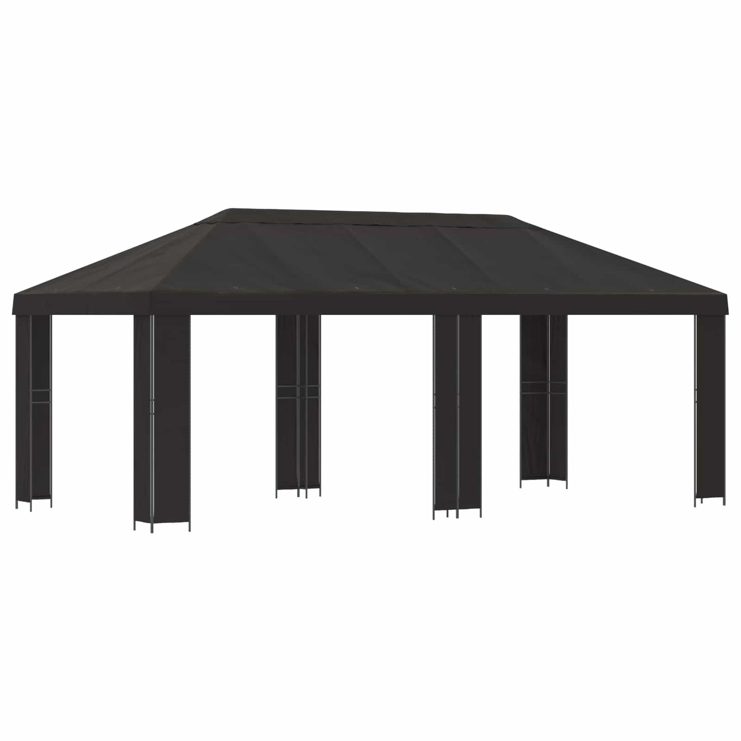 vidaXL Garden Gazebo 6 x 3 m Anthracite Polyester and Steel 190 gsm - 62808