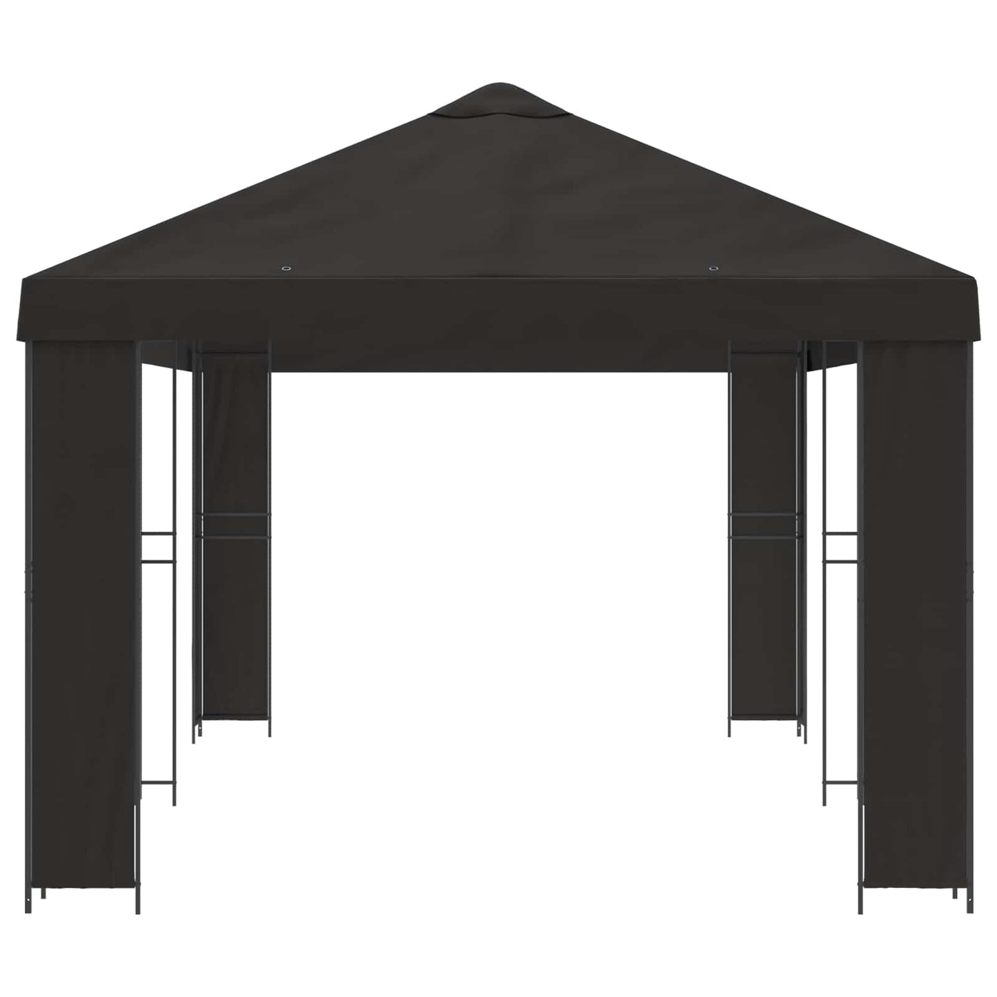 vidaXL Garden Gazebo 6 x 3 m Anthracite Polyester and Steel 190 gsm - 62808