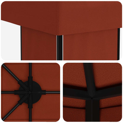 vidaXL Garden Gazebo 6 x 3 m Terracotta Polyester and Steel 190 gsm - 62815