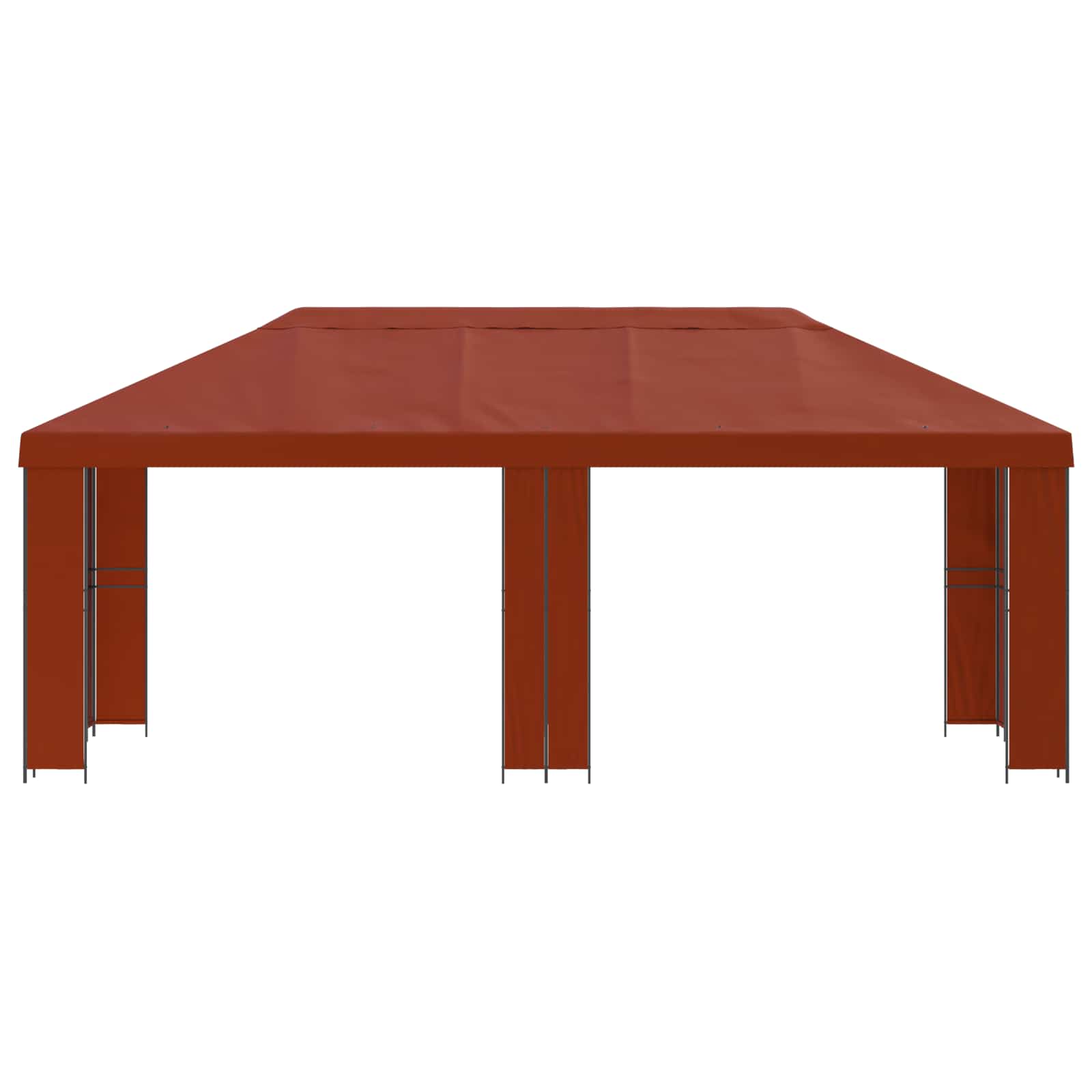 vidaXL Garden Gazebo 6 x 3 m Terracotta Polyester and Steel 190 gsm - 62815