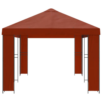 vidaXL Garden Gazebo 6 x 3 m Terracotta Polyester and Steel 190 gsm - 62815