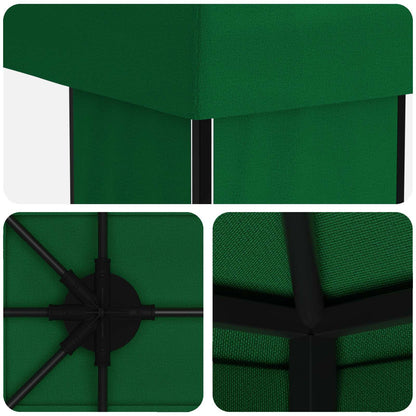 vidaXL Garden Gazebo 6 x 3 m Green Polyester and Steel 190 gsm - 62822