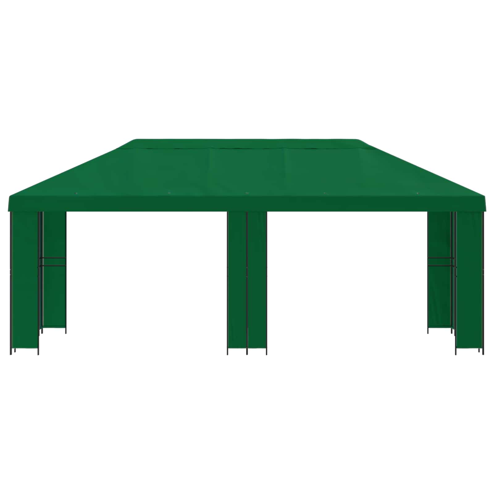 vidaXL Garden Gazebo 6 x 3 m Green Polyester and Steel 190 gsm - 62822