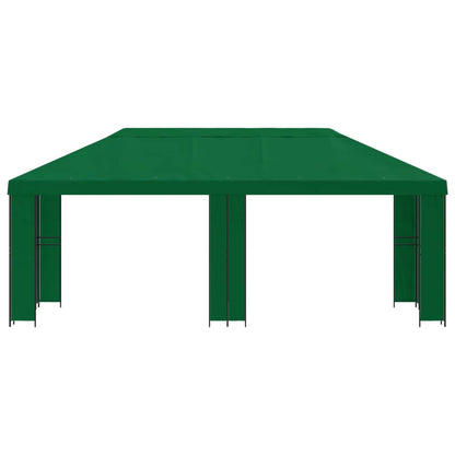 vidaXL Garden Gazebo 6 x 3 m Green Polyester and Steel 190 gsm - 62822