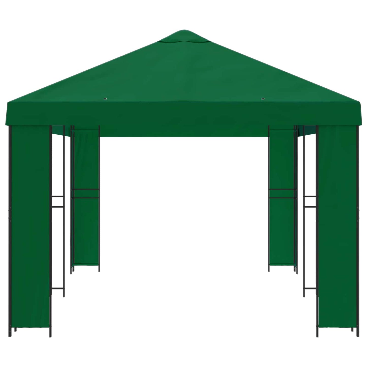 vidaXL Garden Gazebo 6 x 3 m Green Polyester and Steel 190 gsm - 62822