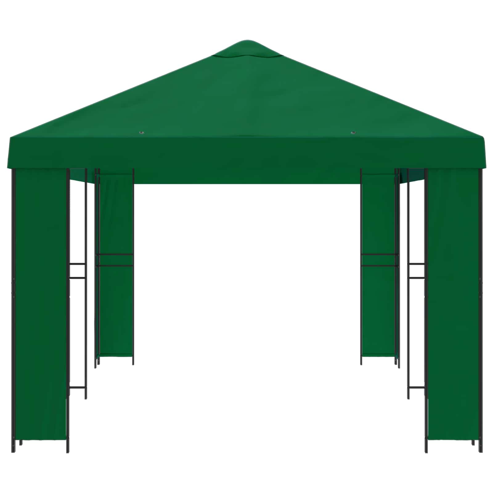 vidaXL Garden Gazebo 6 x 3 m Green Polyester and Steel 190 gsm - 62822