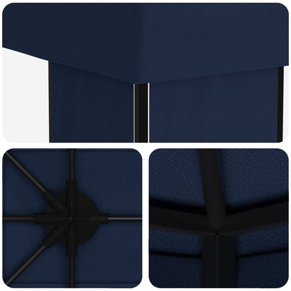 vidaXL Garden Gazebo 6 x 3 m Blue Polyester and Steel 190 gsm - 62827