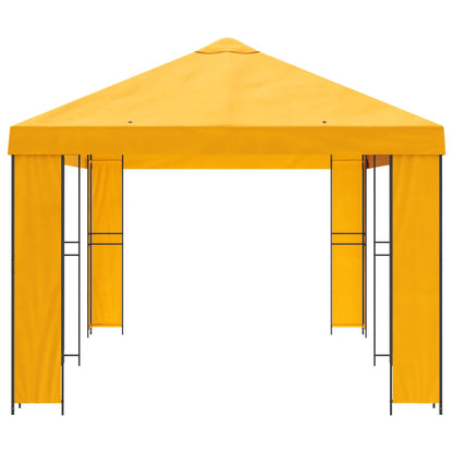 vidaXL Garden Gazebo 6 x 3 m Yellow Polyester and Steel 190 gsm - 62831