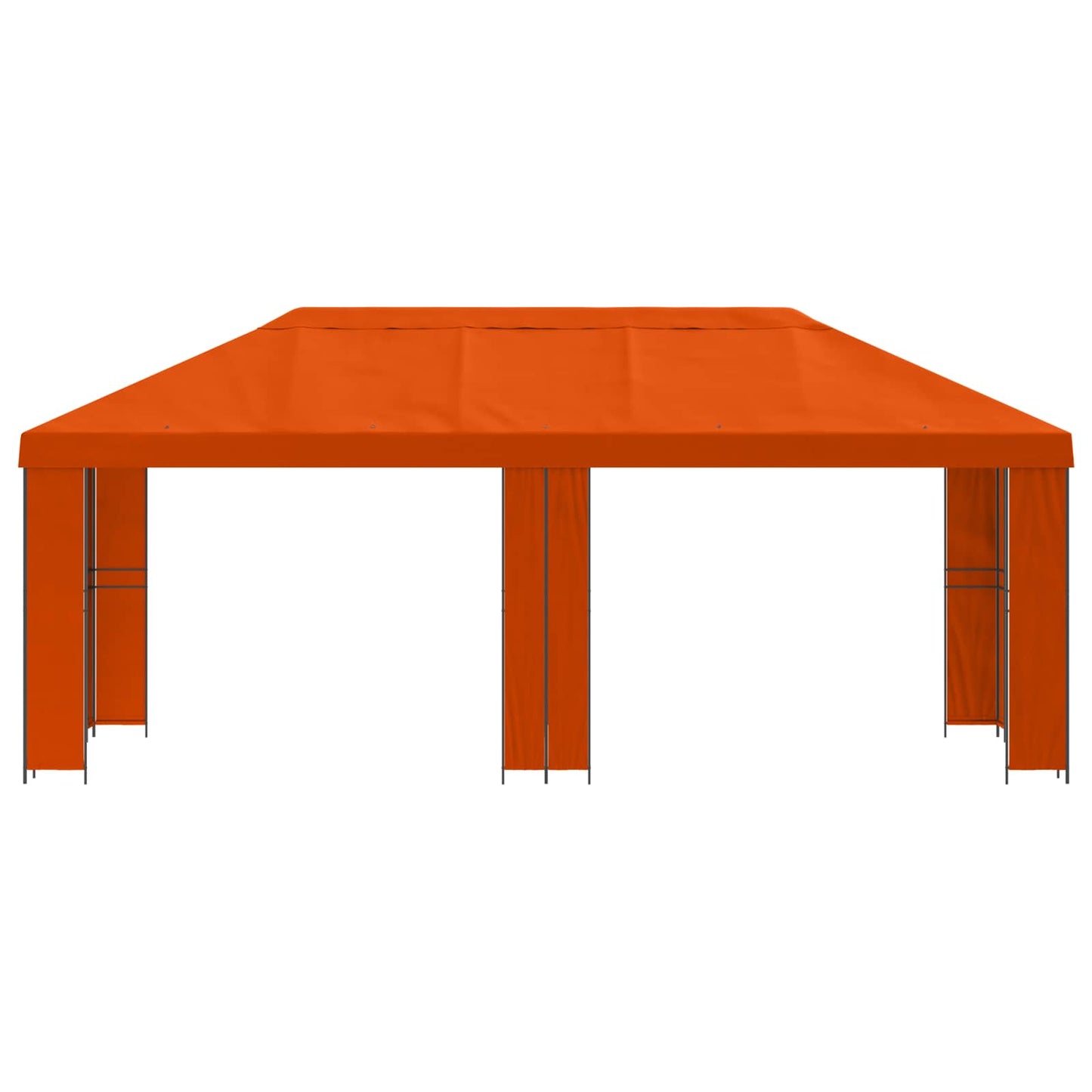 vidaXL Garden Gazebo 6 x 3 m Orange Polyester and Steel 190 gsm - 62844