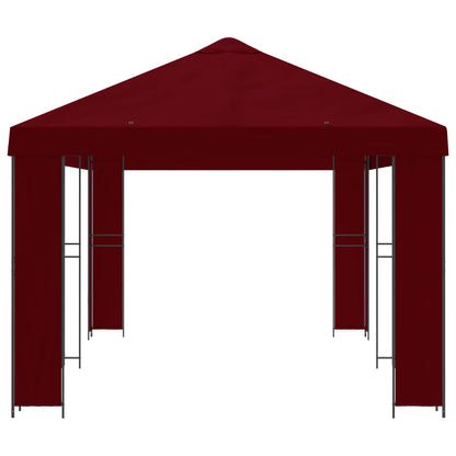 vidaXL Garden Gazebo 6 x 3 m Burgundy Polyester and Steel 190 gsm - 62849