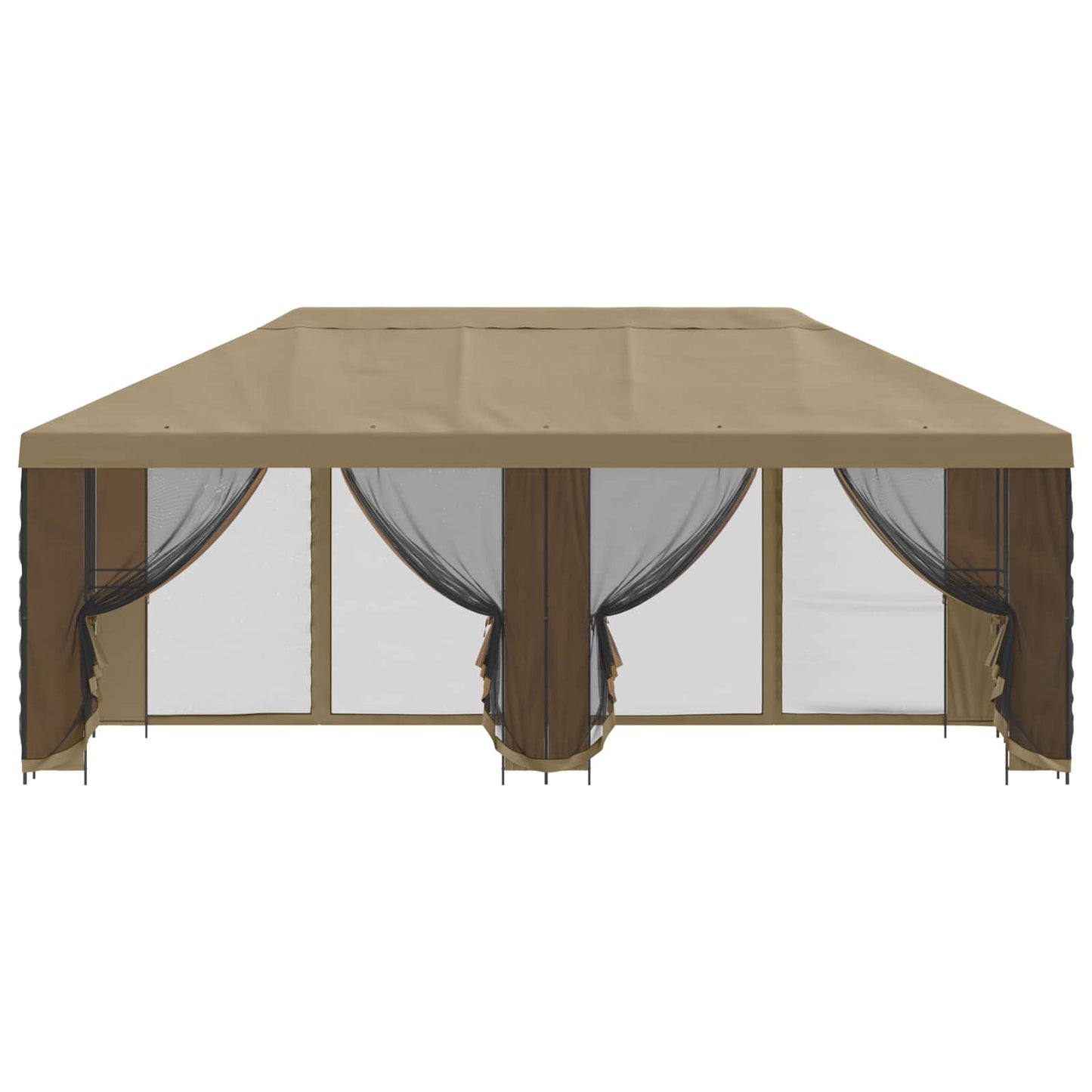 vidaXL Garden Gazebo with Sidewalls 6 x 3 m Beige Polyester and Steel