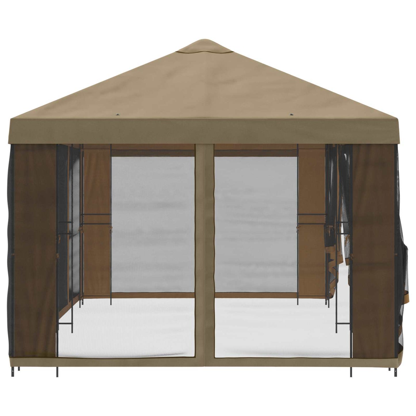 vidaXL Garden Gazebo with Sidewalls 6 x 3 m Beige Polyester and Steel