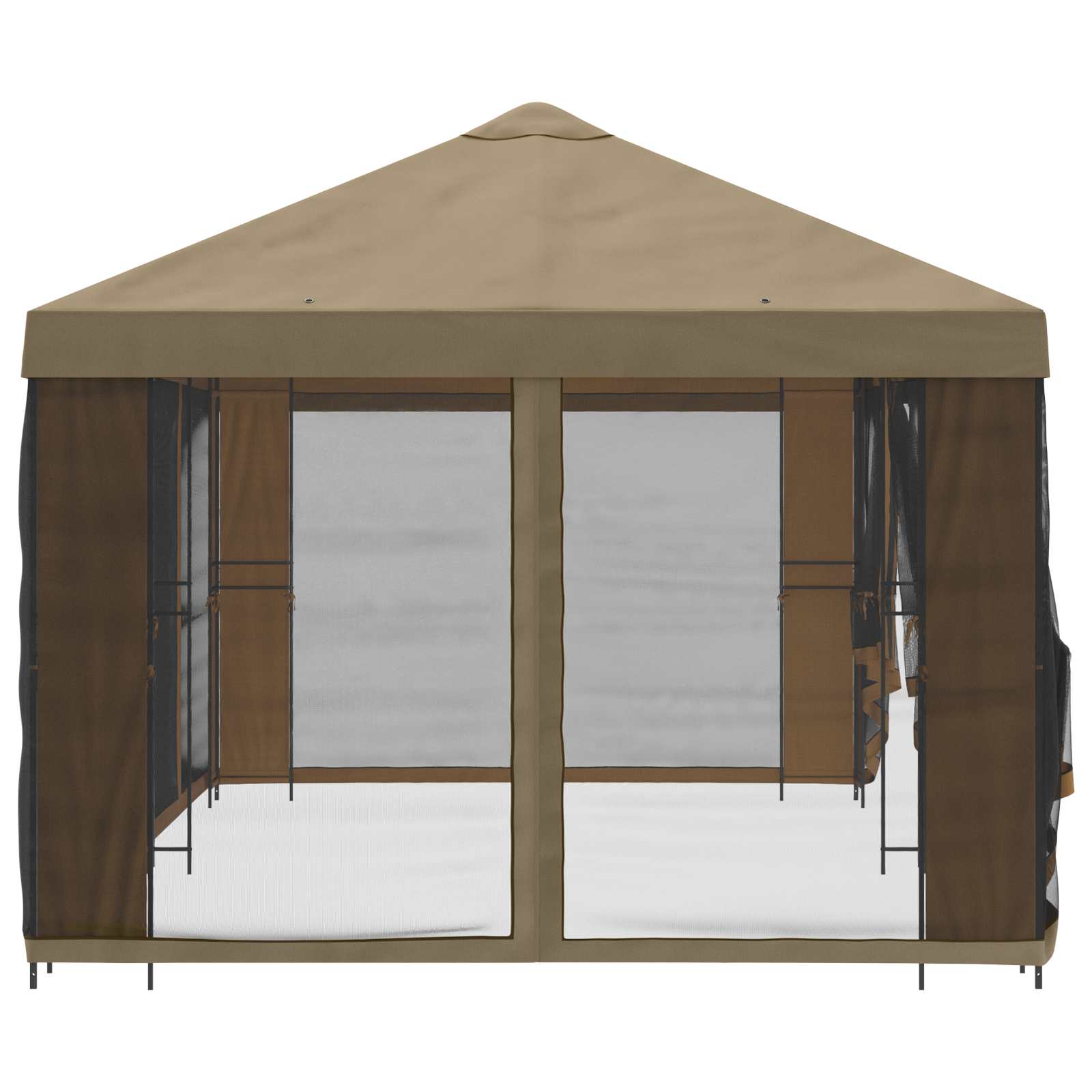 vidaXL Garden Gazebo with Sidewalls 6 x 3 m Beige Polyester and Steel