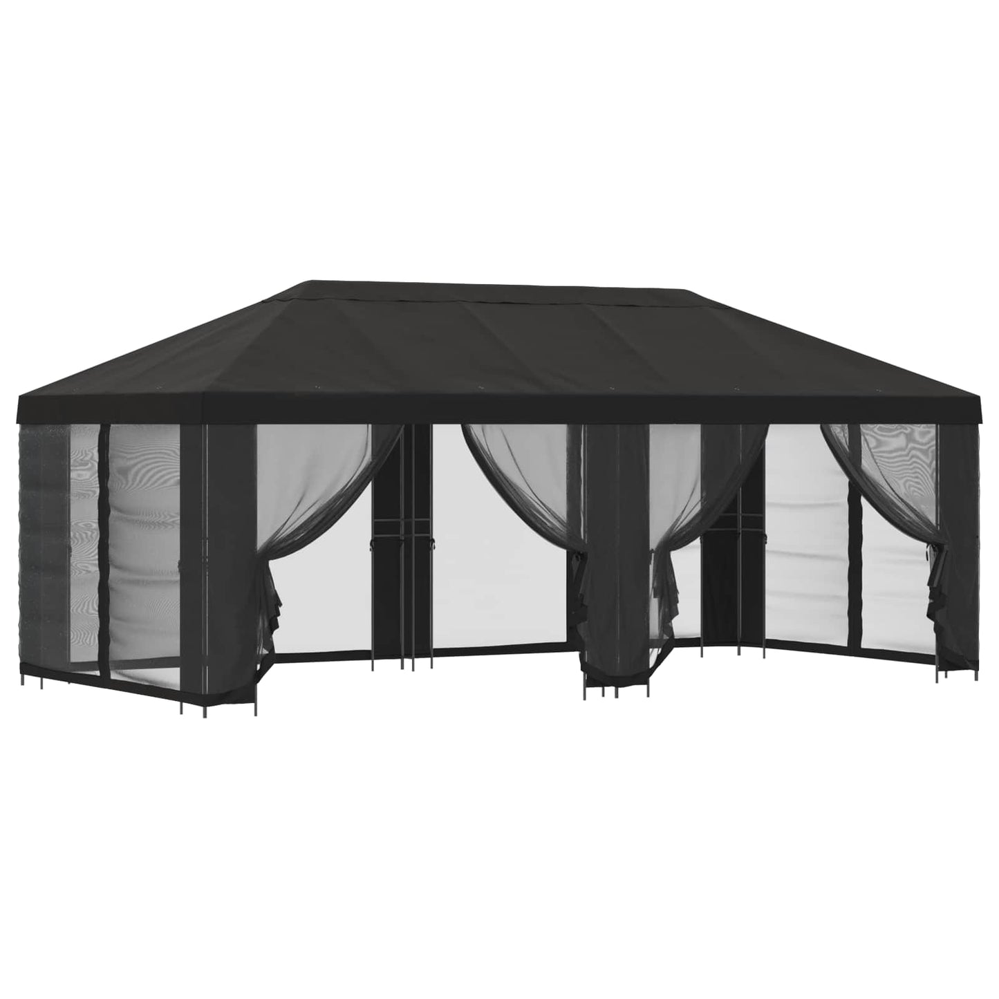 vidaXL Garden Gazebo with Sidewalls 6 x 3 m Anthracite