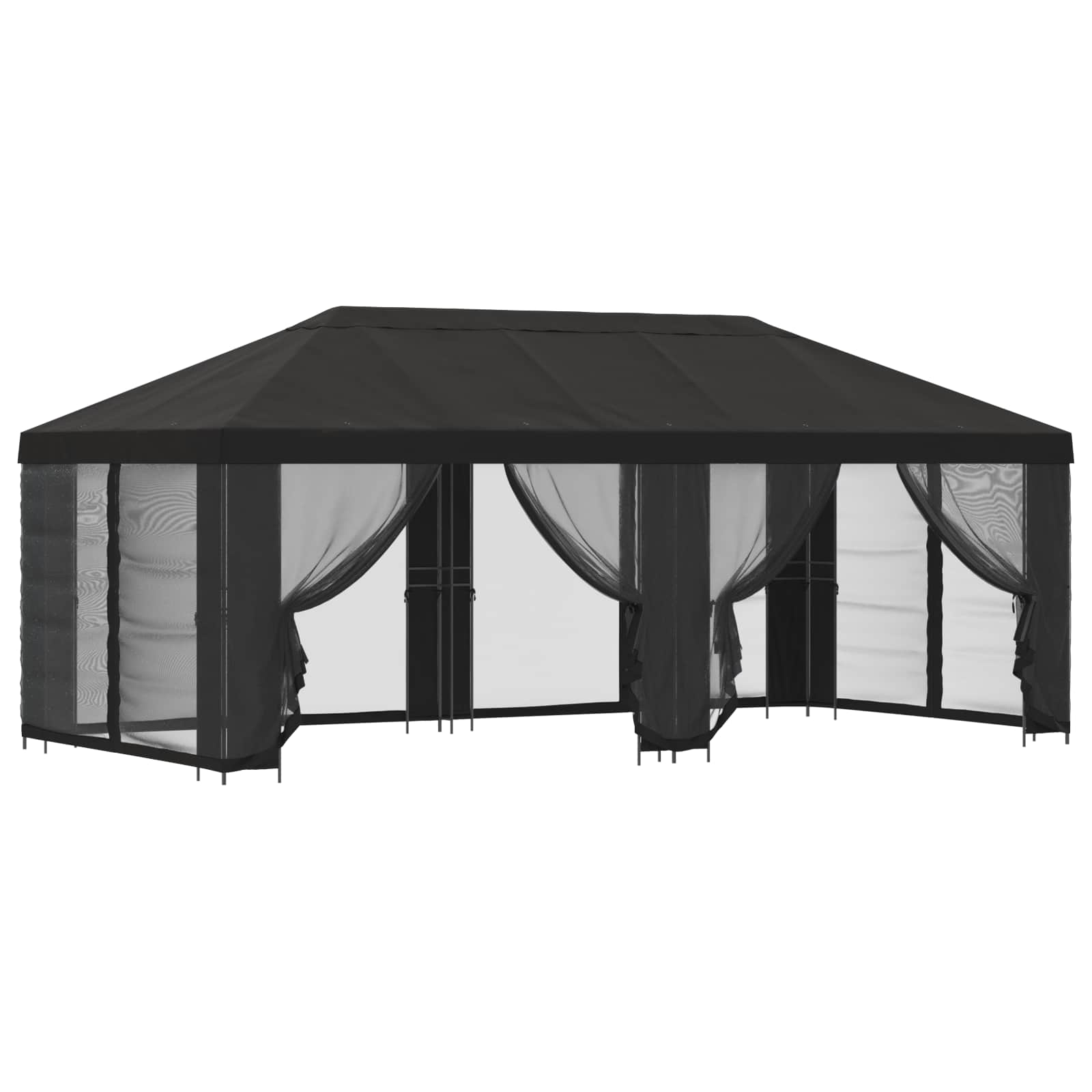 vidaXL Garden Gazebo with Sidewalls 6 x 3 m Anthracite