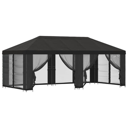 vidaXL Garden Gazebo with Sidewalls 6 x 3 m Anthracite