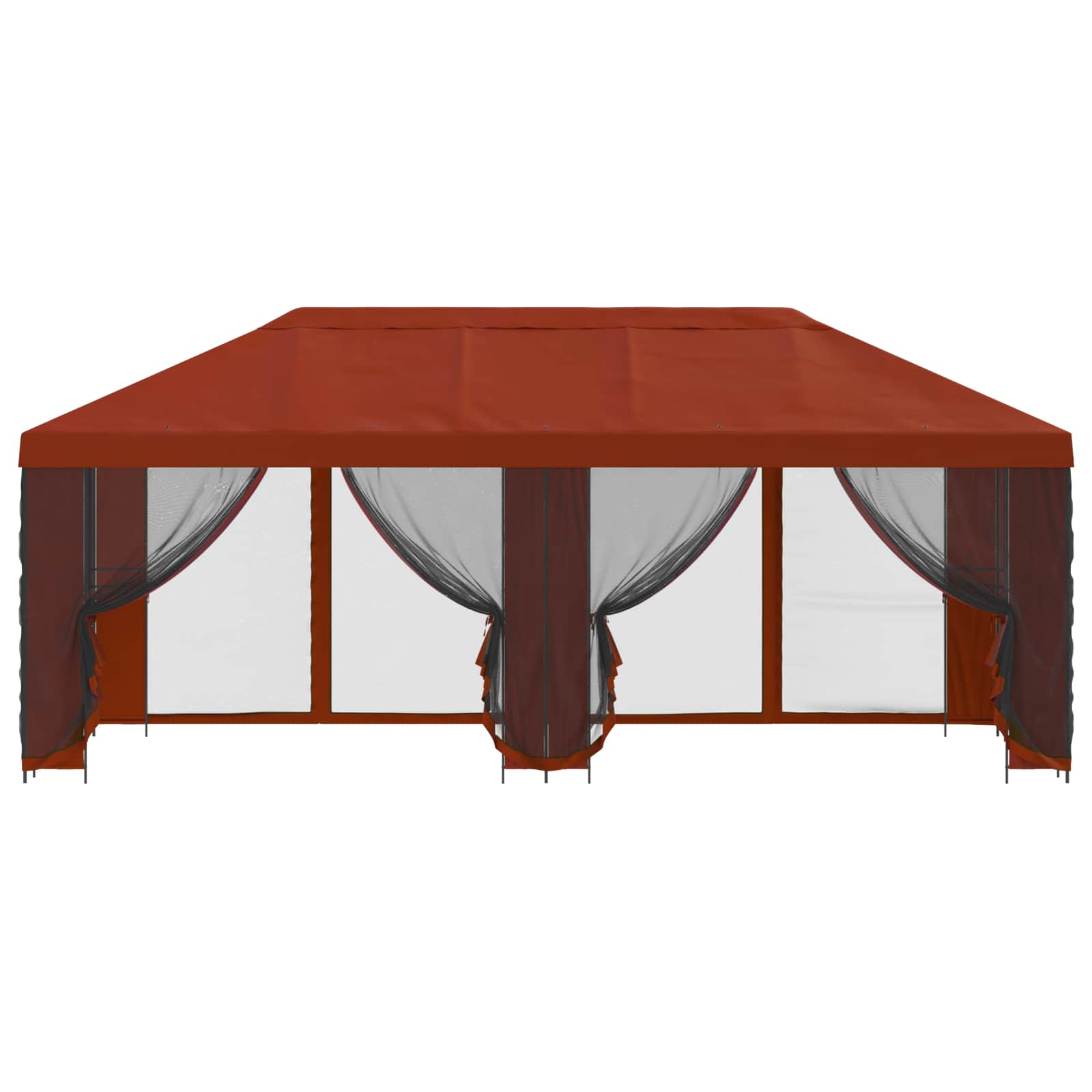 vidaXL Garden Gazebo with Sidewalls 6 x 3 m Terracotta