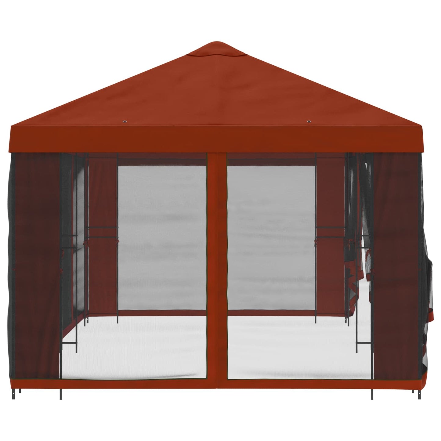 vidaXL Garden Gazebo with Sidewalls 6 x 3 m Terracotta