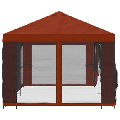 vidaXL Garden Gazebo with Sidewalls 6 x 3 m Terracotta
