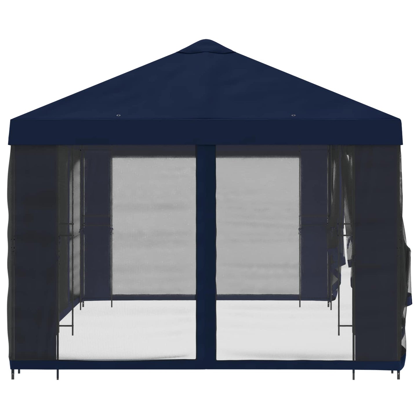 vidaXL Garden Gazebo with Sidewalls 6 x 3 m Blue Polyester and Steel