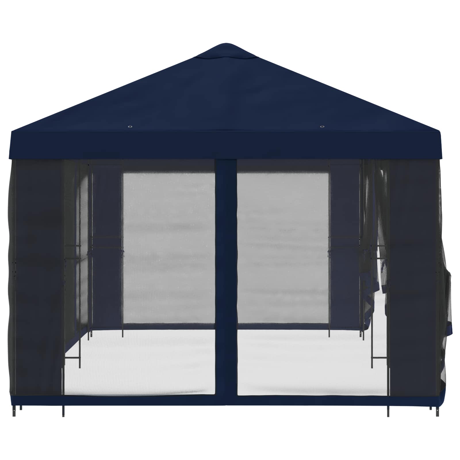 vidaXL Garden Gazebo with Sidewalls 6 x 3 m Blue Polyester and Steel