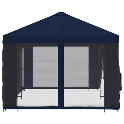 vidaXL Garden Gazebo with Sidewalls 6 x 3 m Blue Polyester and Steel