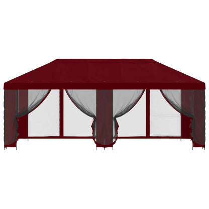 vidaXL Garden Gazebo with Sidewalls 6 x 3 m Burgundy