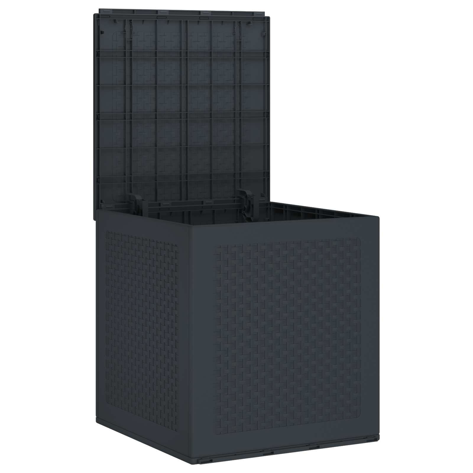 vidaXL Storage Box Anthracite 55 x 53 x 57 cm Polypropylene
