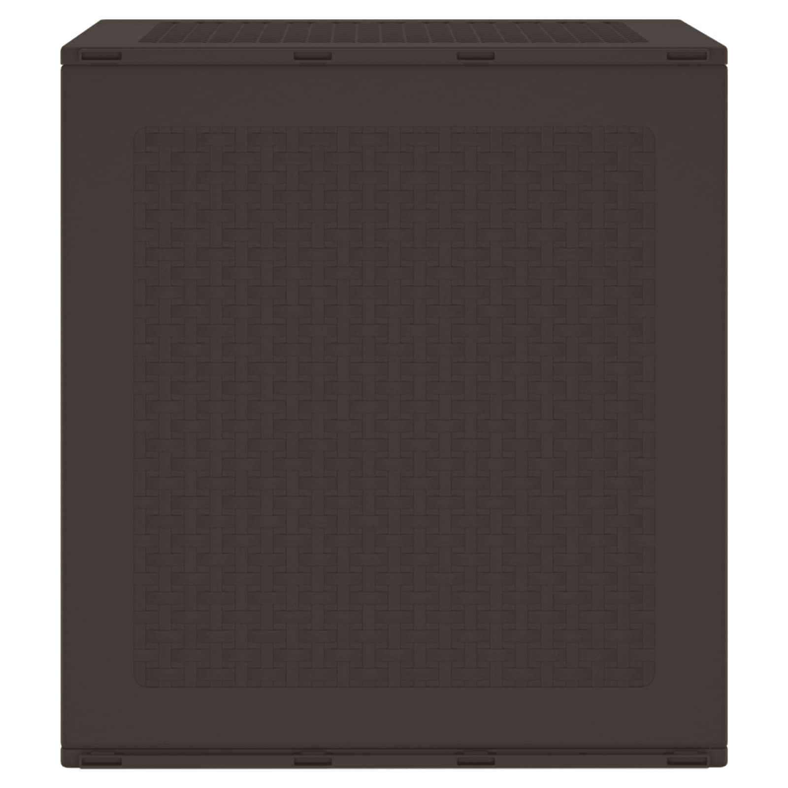 vidaXL Storage Box with Storage Brown 55 x 53 x 57 cm Polypropylene