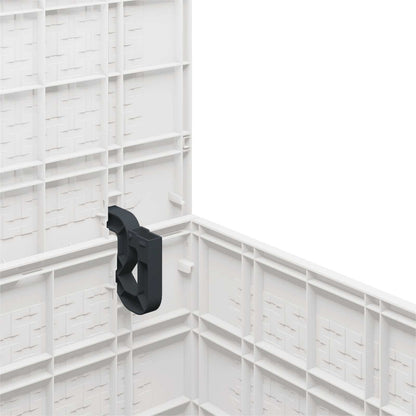 vidaXL Storage Box with Storage White 55 x 53 x 57 cm Polypropylene