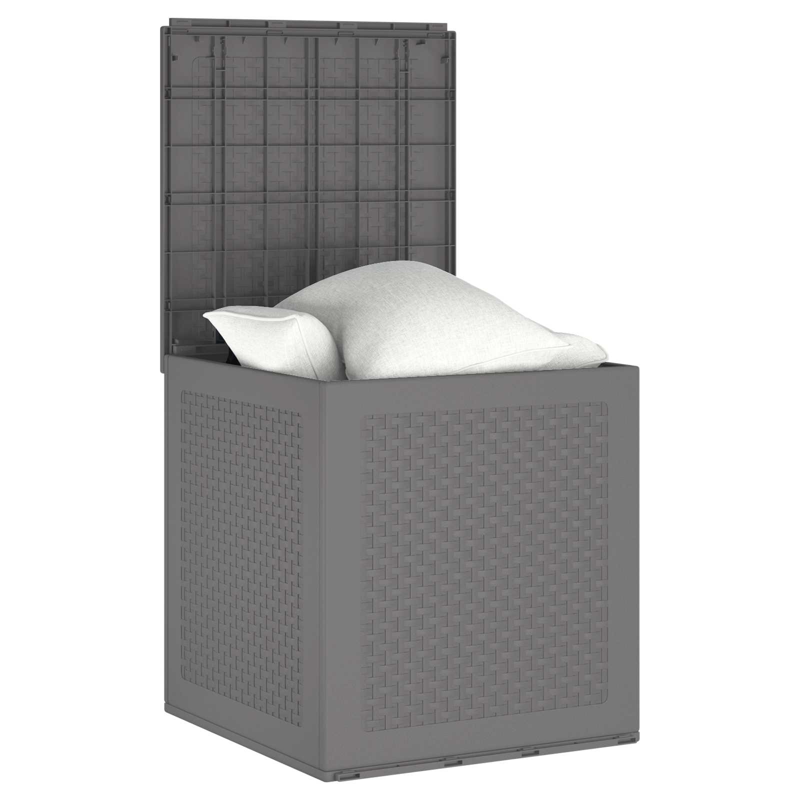 vidaXL Storage Box Light Grey 55 x 53 x 57 cm Polypropylene