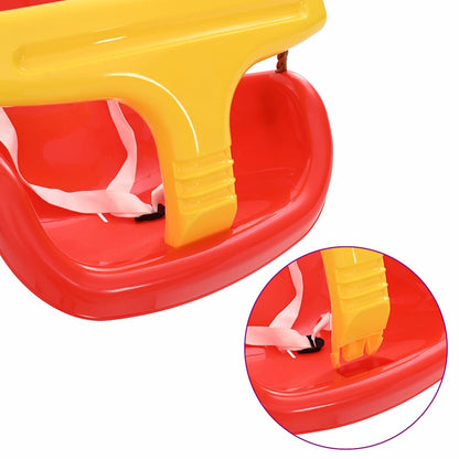 vidaXL Baby Swing 2 pcs Red 36 x 43 x 42 cm Plastic