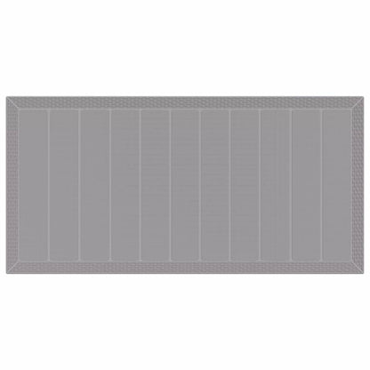 vidaXL Garden Table Light Grey 200 x 100 x 73 cm Poly Rattan