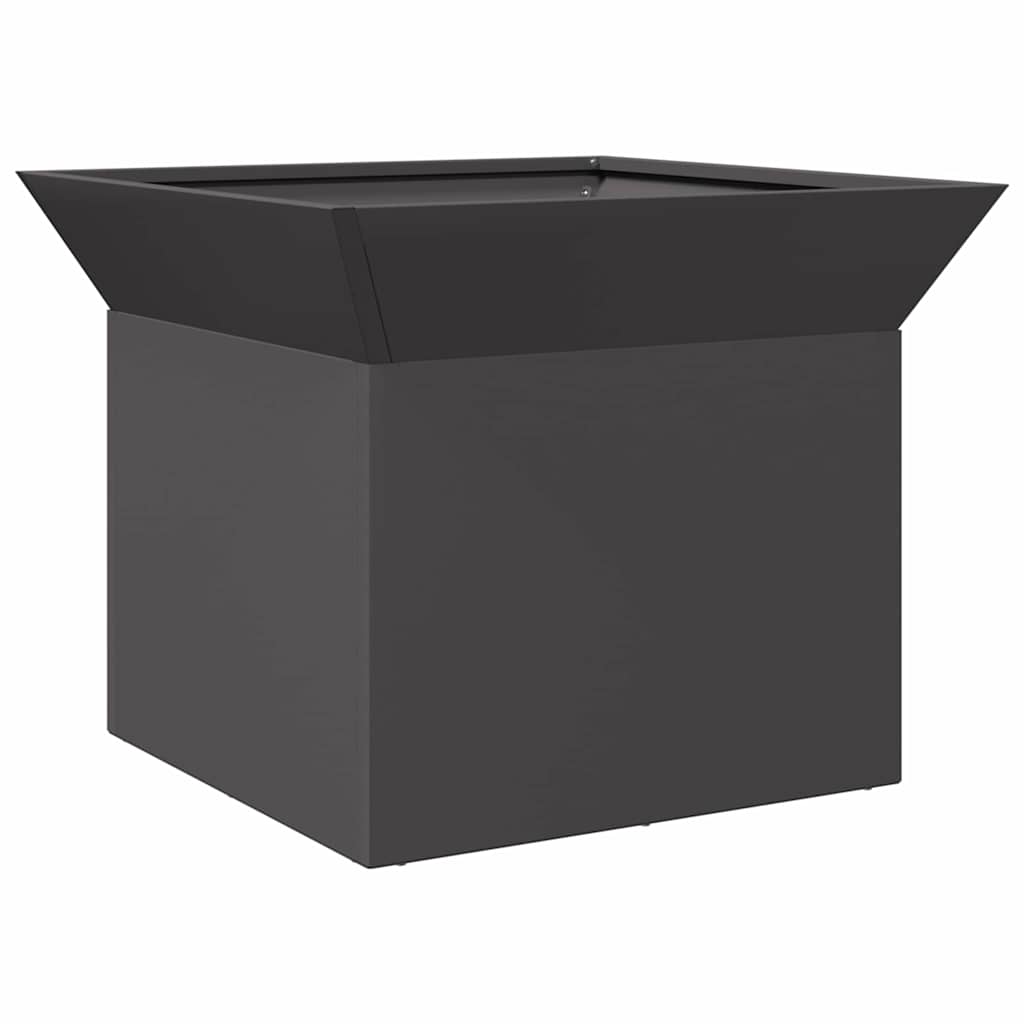 vidaXL Fire Pit Black 50 x 50 x 40 cm Steel - 10786