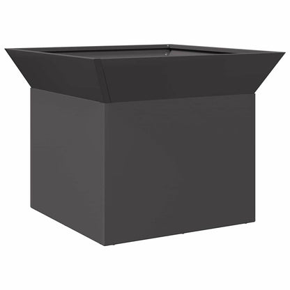 vidaXL Fire Pit Black 50 x 50 x 40 cm Steel - 10786