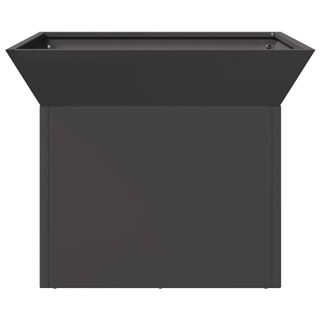 vidaXL Fire Pit Black 50 x 50 x 40 cm Steel - 10786