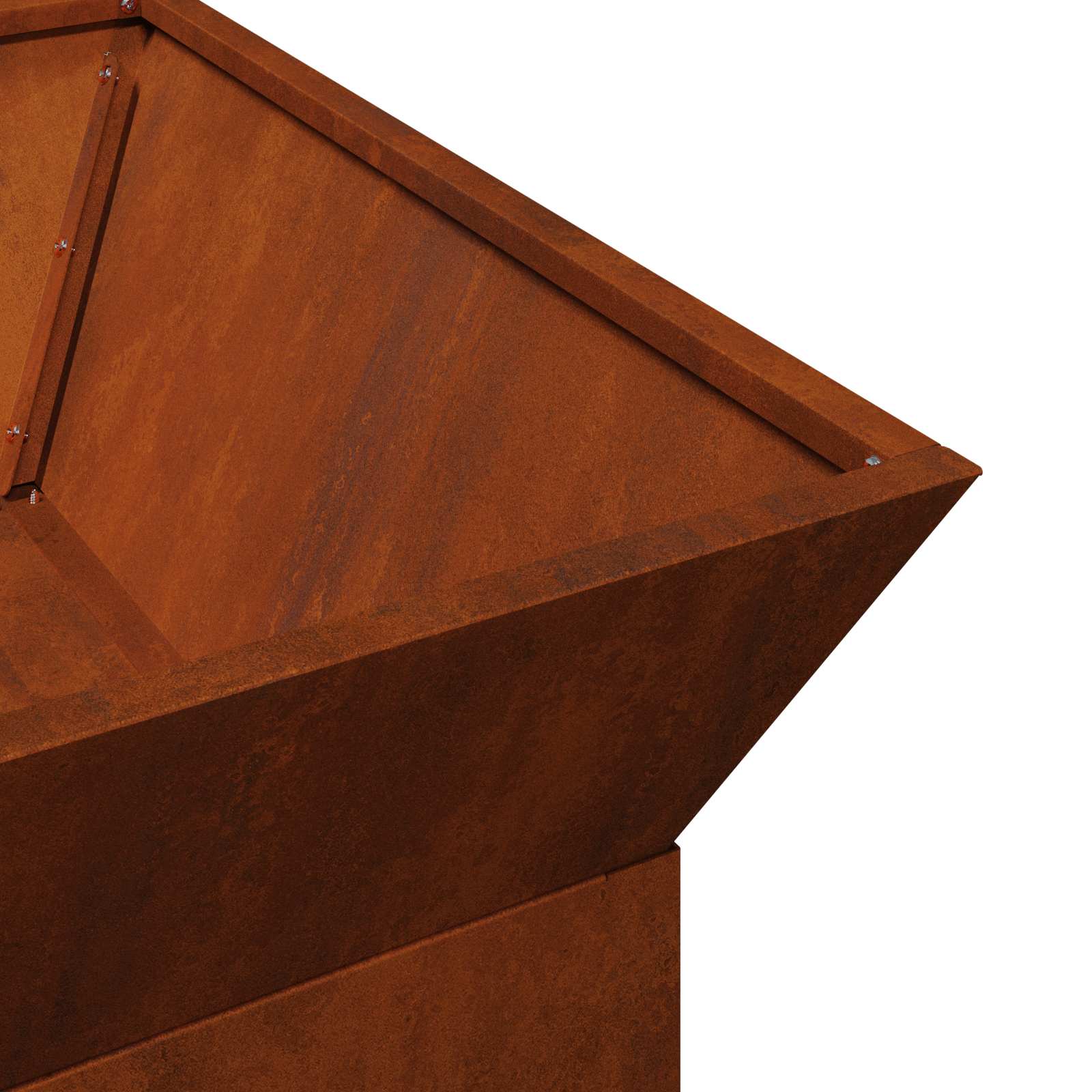 vidaXL Fire Pit Rusty 50 x 50 x 40 cm Weathering steel - Copper - 10782