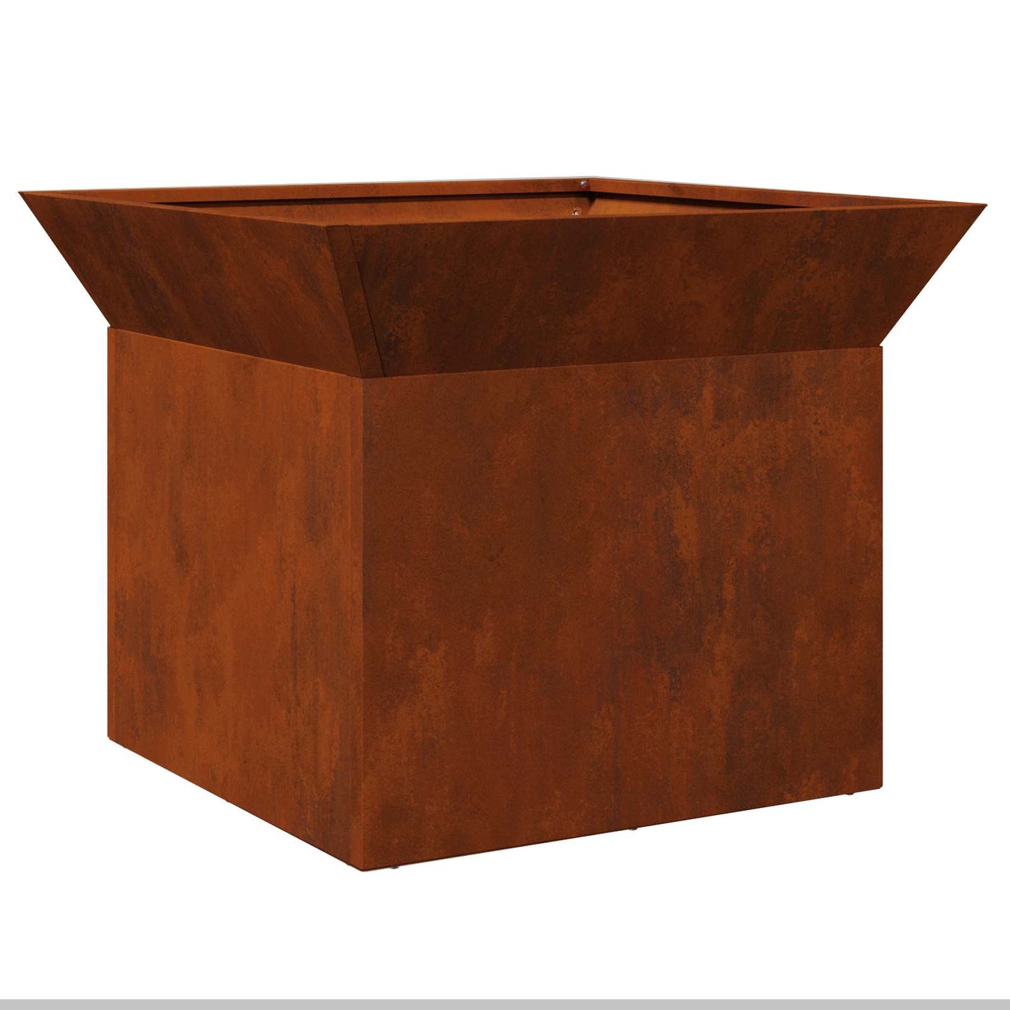 vidaXL Fire Pit Rusty 50 x 50 x 40 cm Weathering steel - Copper - 10782