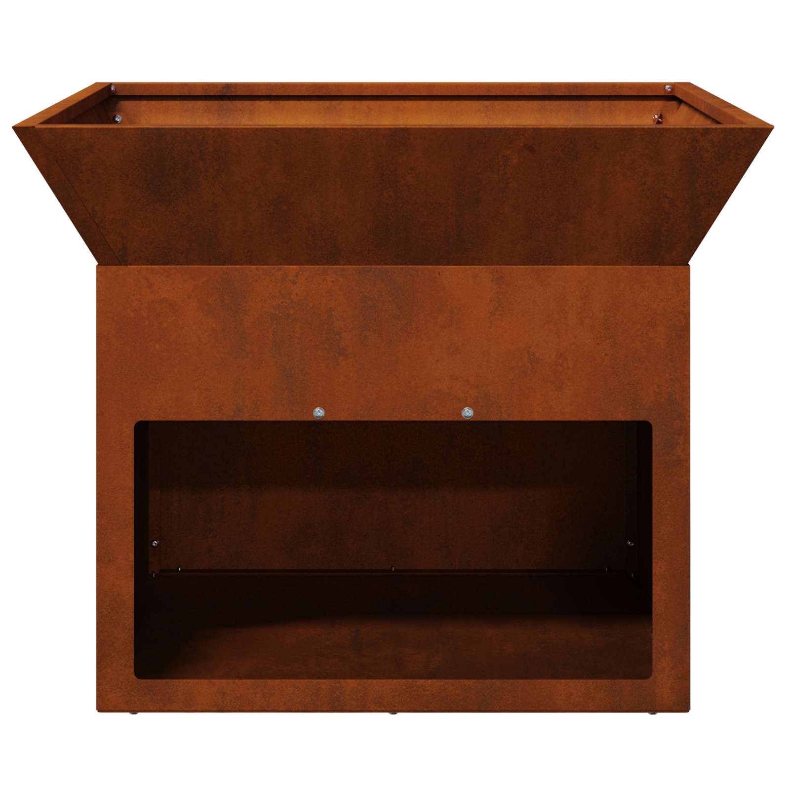 vidaXL Fire Pit Rusty 50 x 50 x 40 cm Weathering steel - Copper - 10782