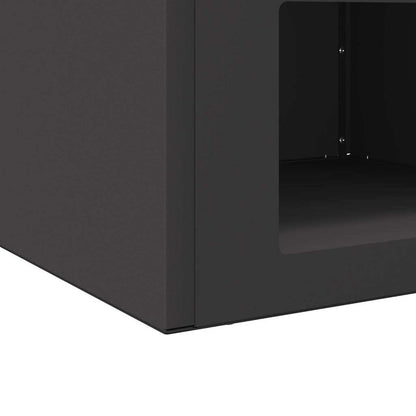 vidaXL Fire Pit Black 50 x 50 x 40 cm Steel