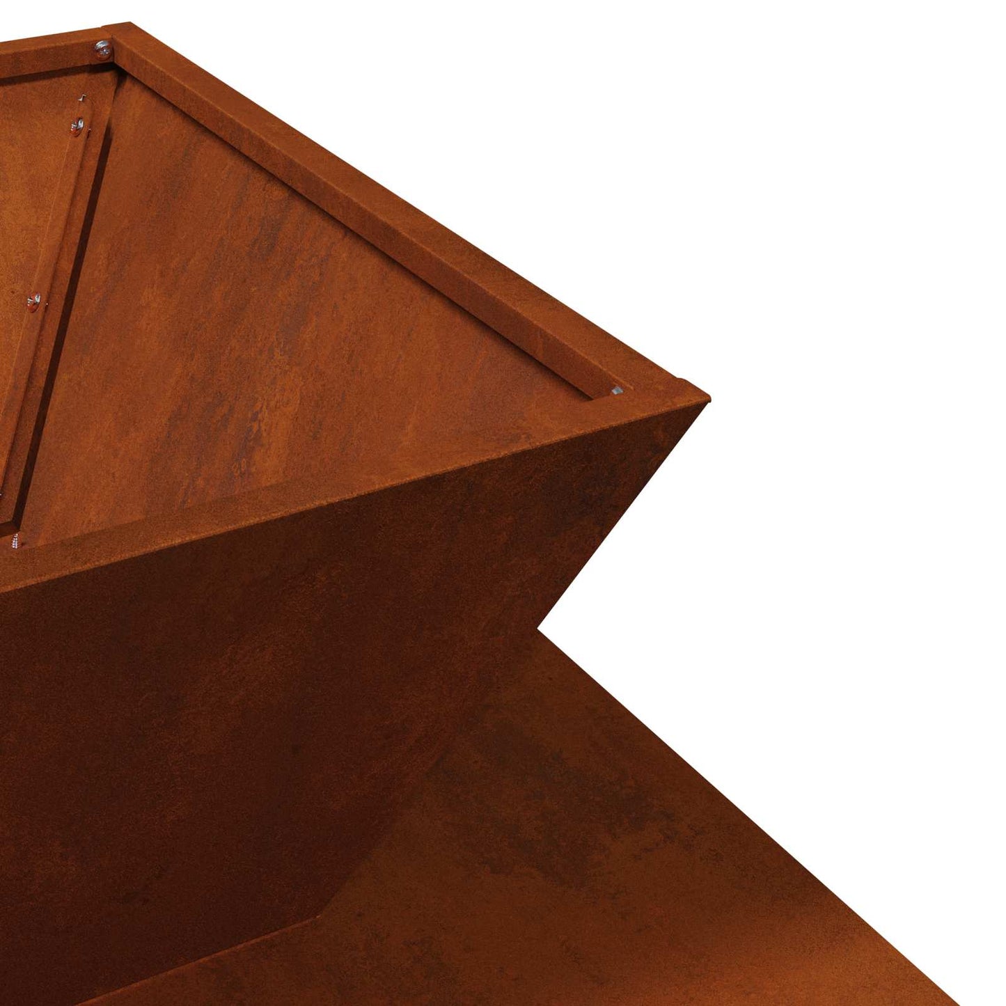 vidaXL Fire Pit Rusty 50 x 50 x 40 cm Weathering Steel - Copper