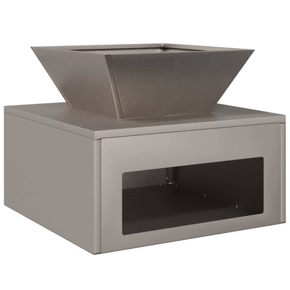 vidaXL Fire Pit Rusty 50 x 50 x 40 cm Weathering Steel - Copper